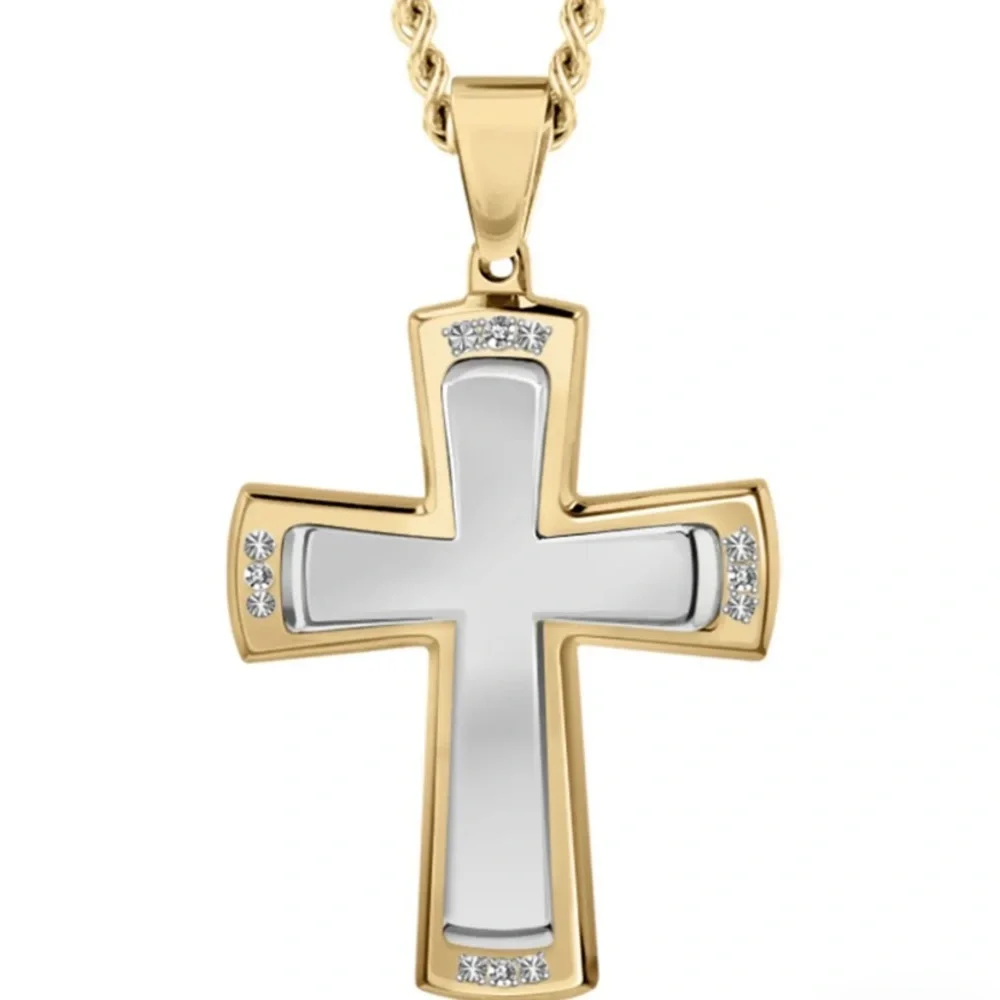 ✝️New in Box! American Exchange Premium Diamond Cross Necklace✝️ - Picture 8 of 8